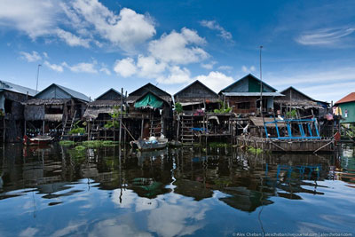 Tour Compartido,kompong Pluk casas palafitos con la puesta del sol  22$/persona